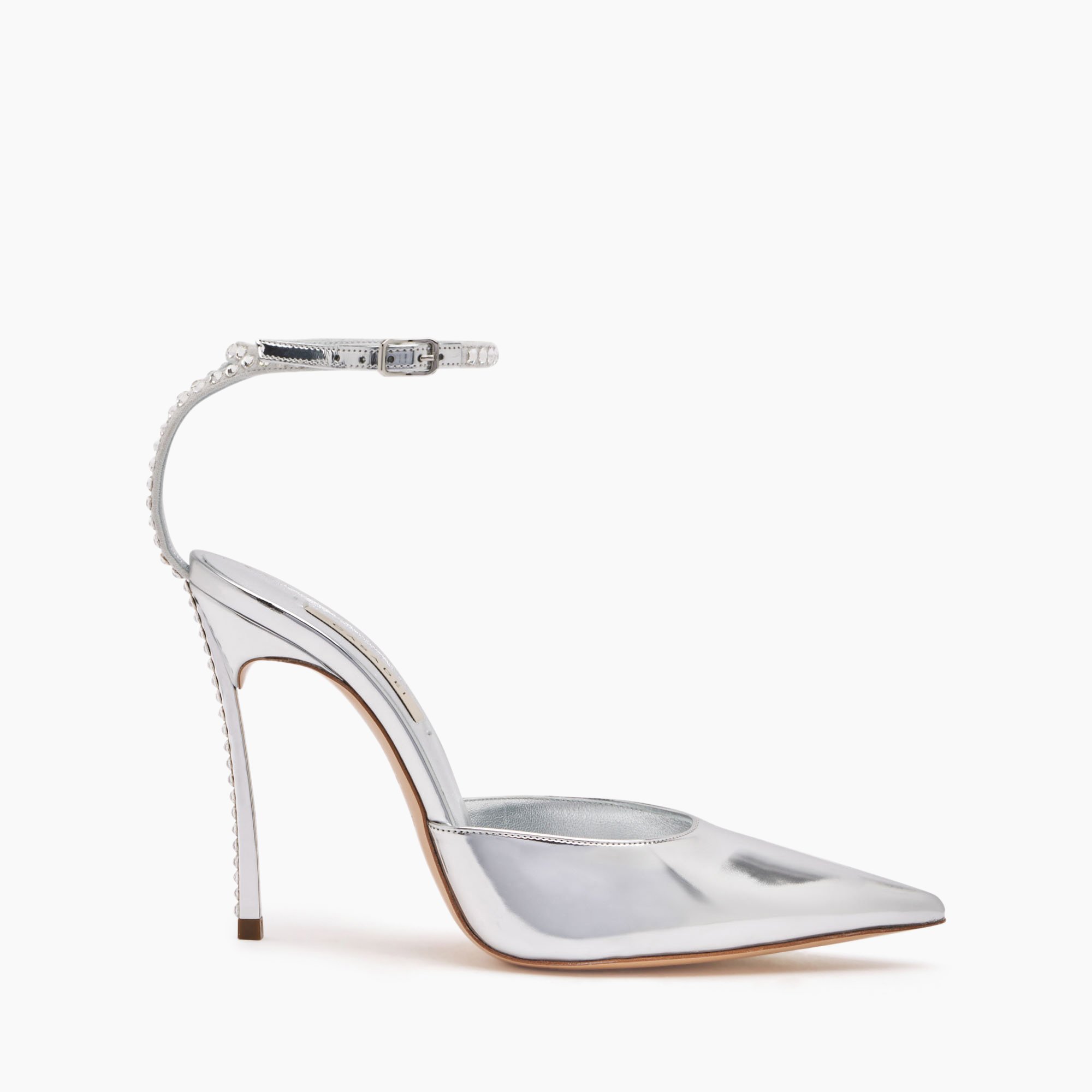 Casadei silver pumps hotsell
