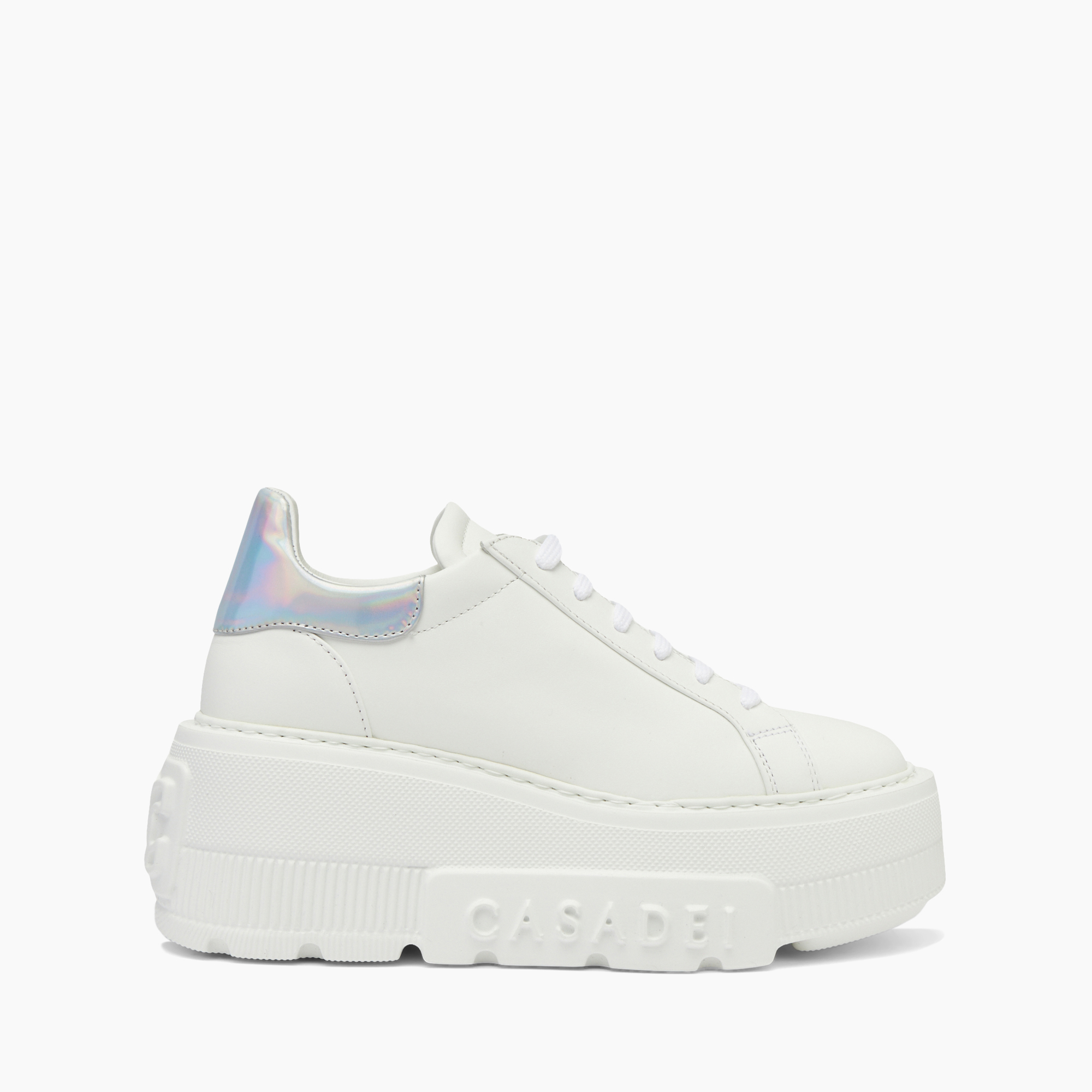 Casadei Nexus Flash Trainers - Woman Xxl Sole White And Silver 36.5