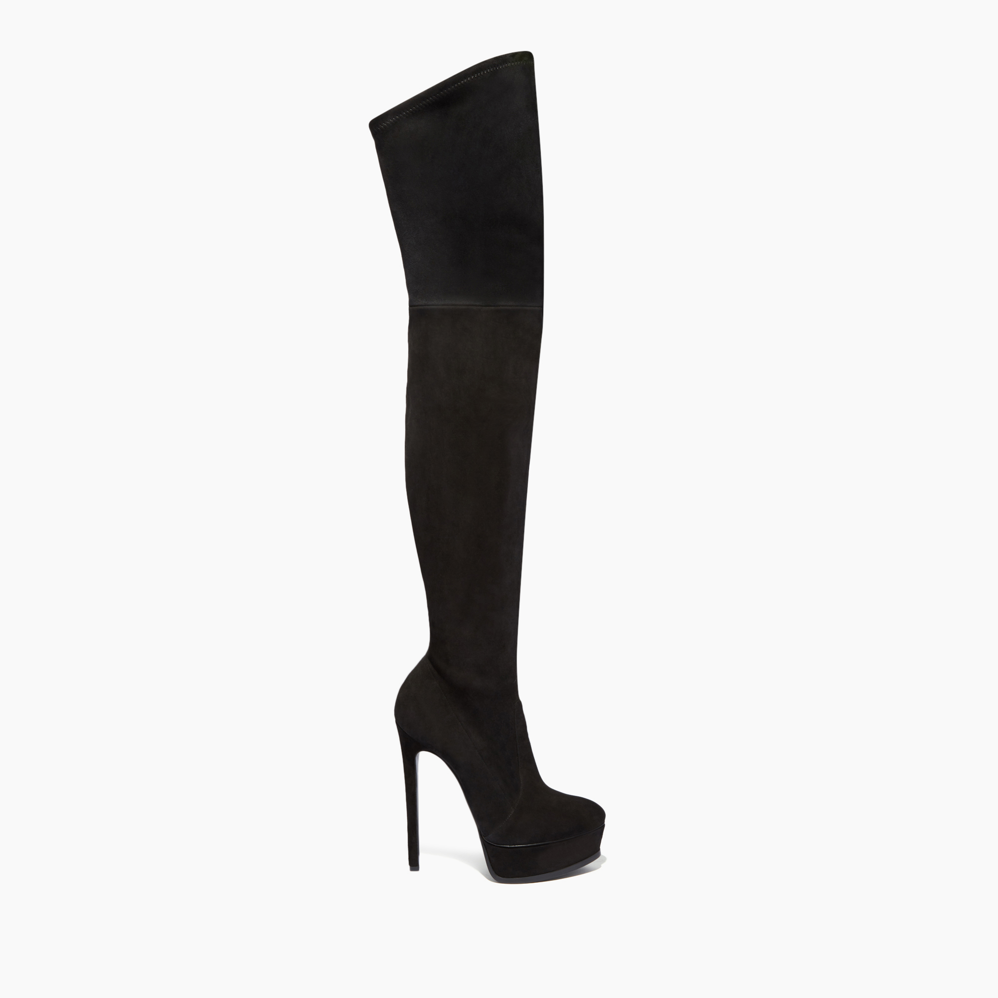 ロングブーツ CASADEI Black Leather Boots Leather boots Casadei Black size 10 US in Leather - 42120778