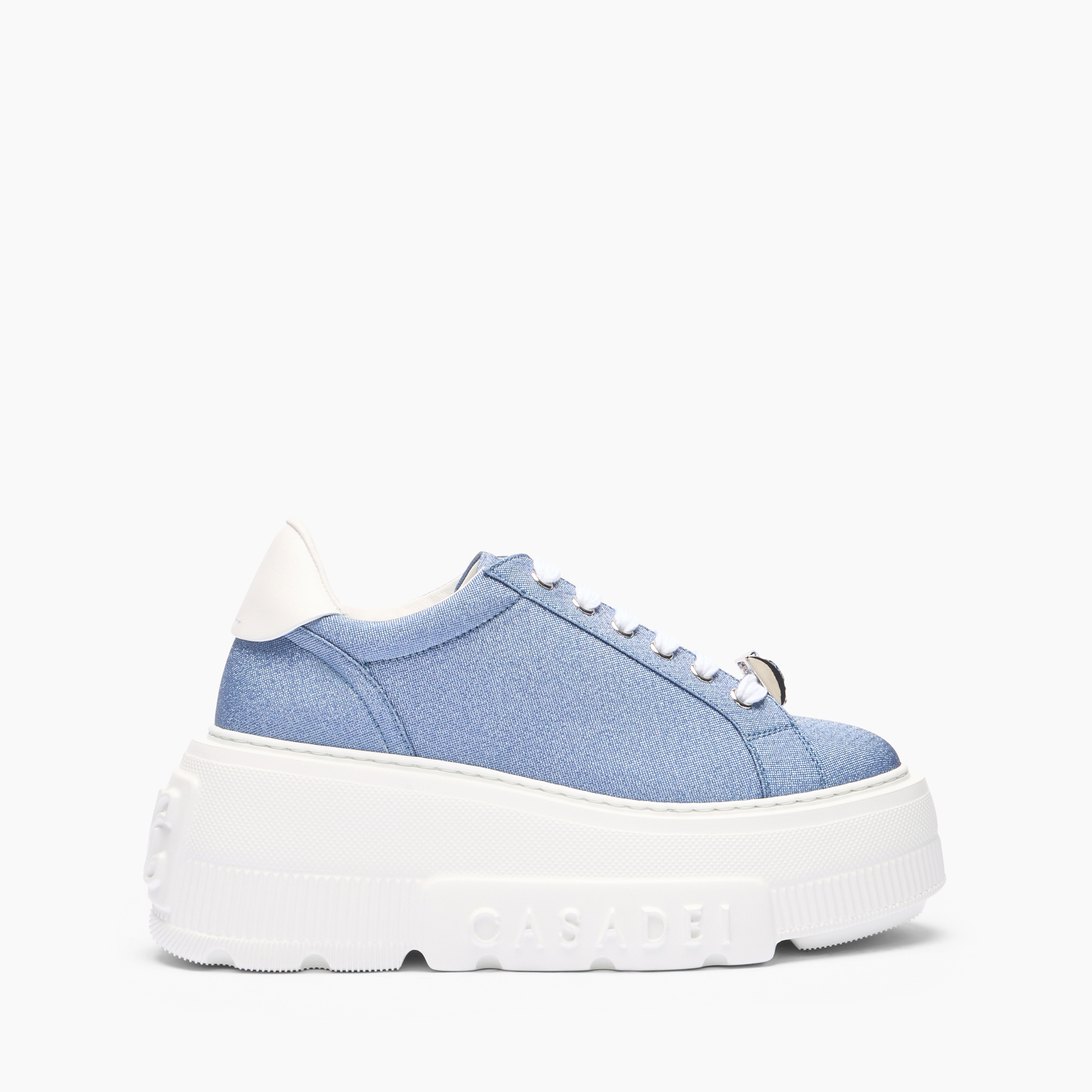 Casadei Nexus Cas25 Sneakers - Woman Sneakers Denim And White 40 In Denim And White