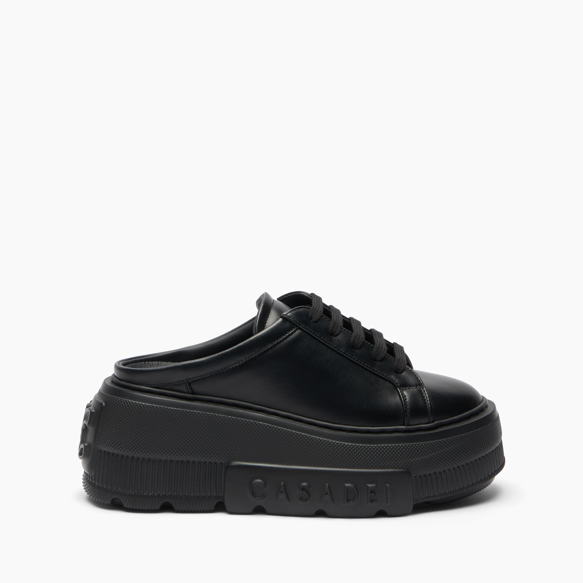 Casadei Nexus Platform Slip-on Sneakers In Black