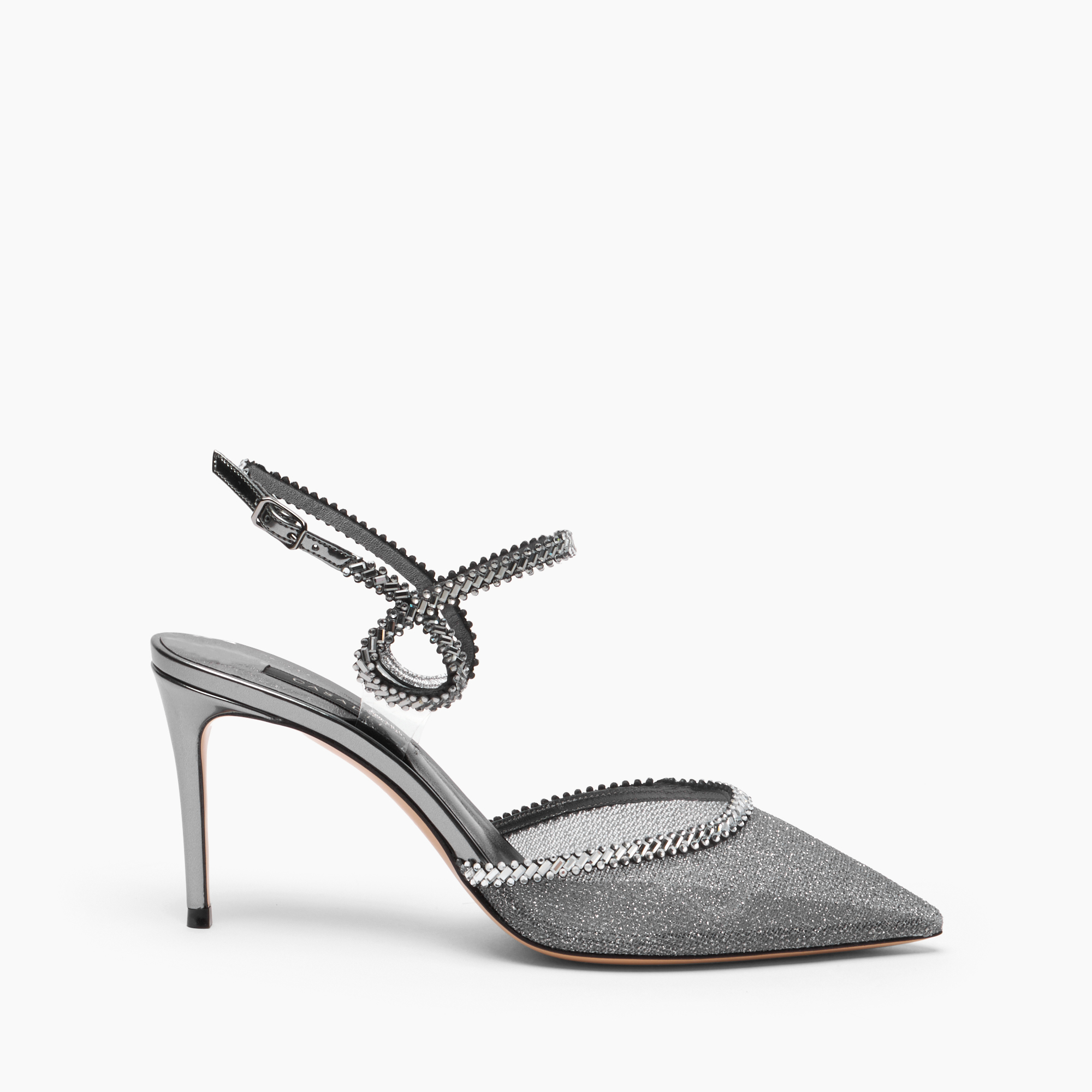 Casadei Josephine Julia Slingback - Woman Pumps And Slingback Iron In Gray